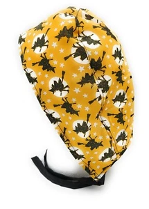 Halloween Witch Flying Broomstick Medical Surgical SCRUB CAP - Bild 1 von 3