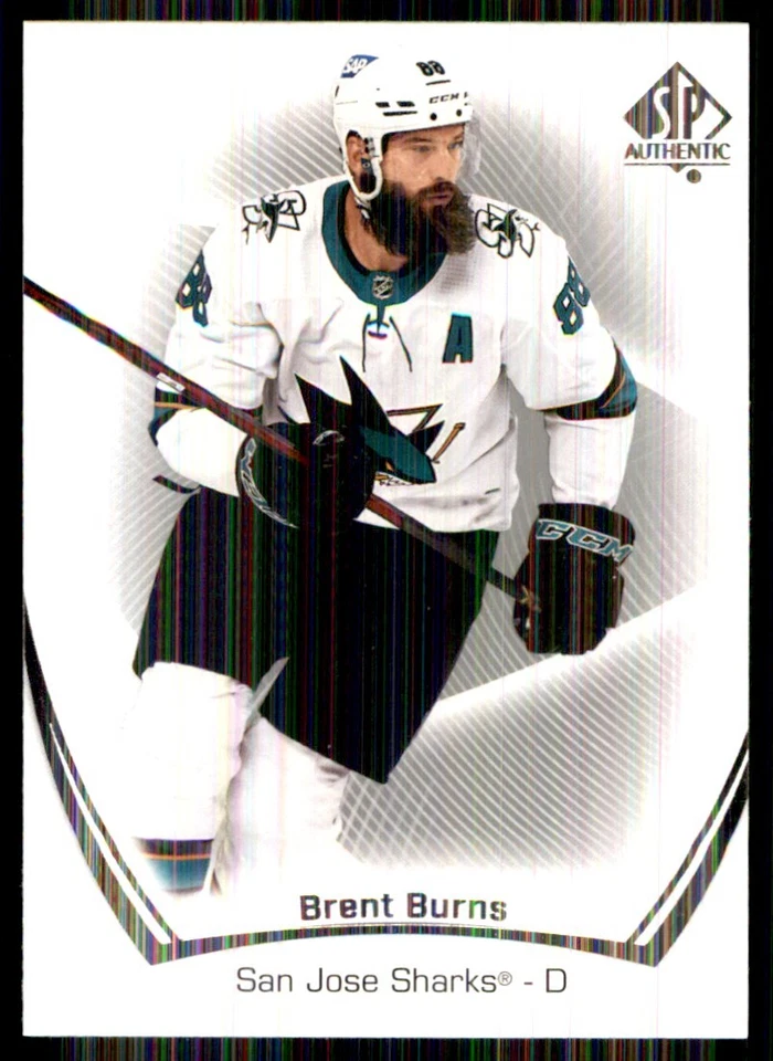 2021-22 SP Authentic Brent Burns San Jose Sharks #72 - Image 1 of 2