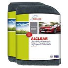 ALCLEAR® Set of 2 Ultra Microfiber HIGH SPEED POLISHING CLOTH Charcoal 40x40 822203H