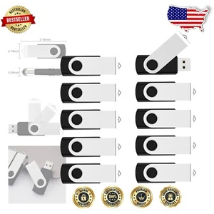 50-Pack 16GB USB Flash Drives - Durable Swivel Thumb Drives for Versatile Use - Picture 1 of 9