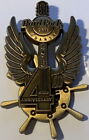 Hard Rock Cafe GDANSK 2018 4th Anniversary PIN Winged "4" on Ships Wheel Guitar
