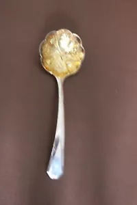 Arthur Price Small Ladling spoon gold decorated bowl 17 cm silver plated - Picture 1 of 2