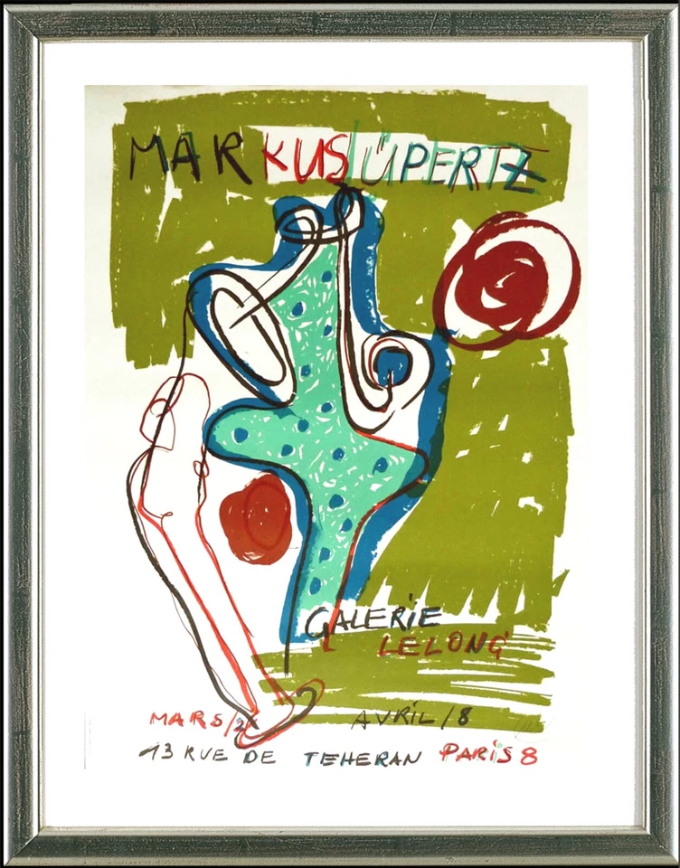 Markus Lüpertz (* 1941), Paris, 1989- signiert, gerahmt - Bild 1 von 1