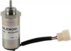 897329-5680 12V Shut off Solenoid For Hitachi Isuzu Excavator ZAX55 4LE2 4LE2X - Picture 1 of 1