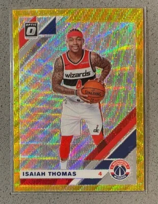 2019-20 Panini Donruss Optic Basketball #119 Isaiah Thomas Tmall Gold Wave Prizm - Image 1 of 2