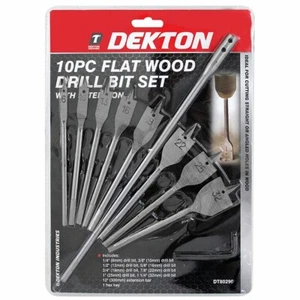 10pcs Hex Shank Spade Drill Bit Set Flat Head Wood Boring 6-32mm Metric #1661 - Picture 1 of 12