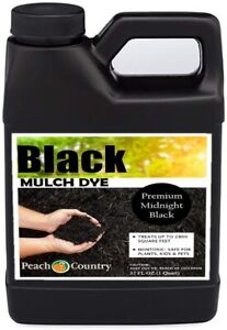 Peach Country Premium Black Mulch Color Concentrate - 2,800 Sq. Ft. - 1 Quart 