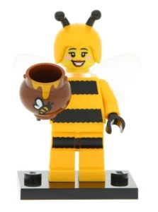 Lego Minifigure Bumblebee With Pot Series 10 No Bag /Character Sheet RARE - Picture 1 of 3