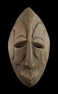 Masquette Igbo Agbogho Mmwo Maske Diminutiv Afrikanisch 14.5 CM Art Erster 17107 - Picture 1 of 4