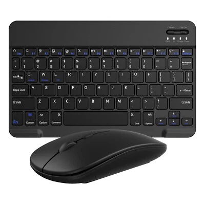 Wireless Bluetooth Keyboard and Mouse Set Rechargeable for iPad Laptop Mac PC - Image 1 of 4