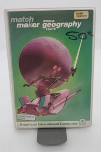 Match Maker World Geography Commodore 64 & Atari 800 1983 5.25 Floppy with Box - Picture 1 of 8