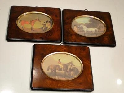 Set of 3 Horse Themed Wall Plaques Made in Italy - Image 1 of 4