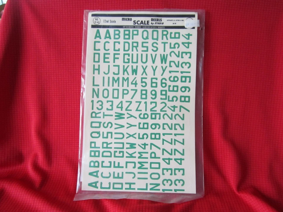 1/72 Superscale 72-42 Green Luftwaffe ID Letters & Numbers YK - Image 1 of 1