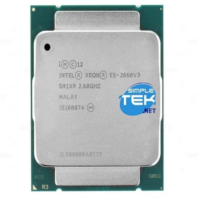 Intel Xeon E5-2660 V3 Lga2011 Lga 2011 Processore Cpu Sr1xr 10c/2 Ricondizionato - Immagine 1 di 3