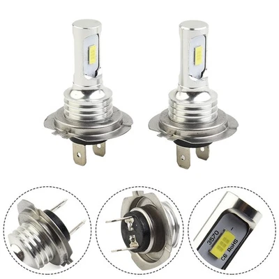 Car Lights LED Headlight New 12V-24V 2pcs 6000K Clear White 8000 Lumens - Image 1 of 4