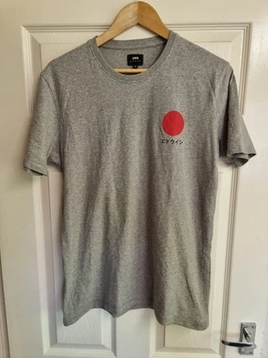 EDWIN Grey Japanese Sun TS Short Sleeve Tshirt Tee Fits Size Small - Image 1 of 4
