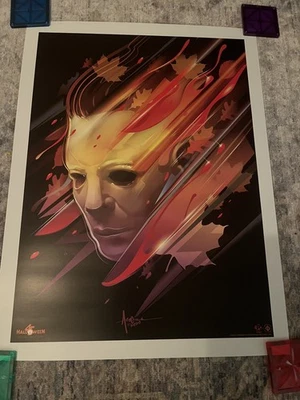 Póster exclusivo de Halloween (1978) H45 Michael Myers por Orlando Arocena 18x24 Foto 1 de 4