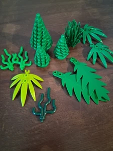 Lego 12 Piece Green Plates Trees Leaves Shrubs Set - Picture 1 of 1