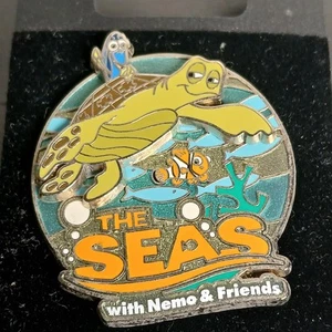 Disney WDW Nemo Dory And Crush The Seas With Nemo And Friends Logo Pin #52878 - Picture 1 of 7