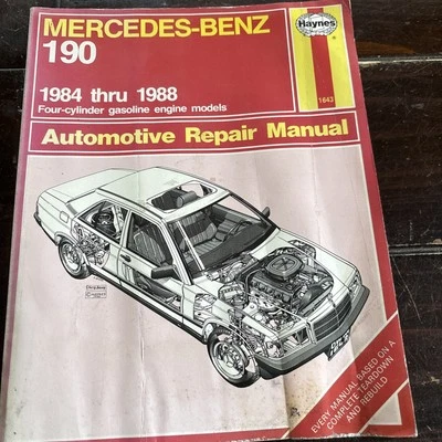 Manual de reparación Haynes Mercedes-Benz 190 # 1643 1984-1988 Foto 1 de 4