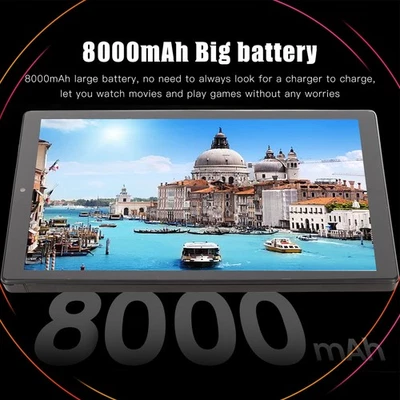 10.1in Tablet For 11.0 2.4G 5G WiFi 4GB 64GB 1080x1920 HD 10 Core Front - Image 1 of 4