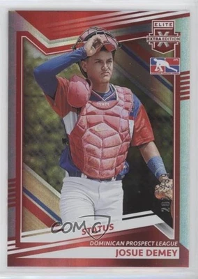 2022 Panini Elite Extra Edition Status Red /299 Josue Demey #178 - Image 1 of 2