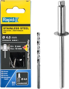 5000395 Rivetti Acciaio Inox Ø4X14 Mm - Foto 1 di 12