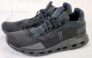 On Cloud CloudNova Running Shoes Men's Sz 9 All Black Eclipse Note! - Picture 1 of 12