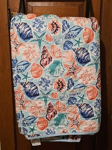 Muschel Strand mehrfarbig Wendebett Decke 100"x104" - Bild 1 von 6
