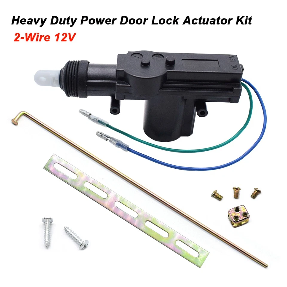 Car Auto Heavy Duty Power Door Lock Actuator Motor 2 Wire 12V Universal Control； Foto 1 de 4