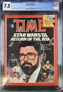⭐️ Time Magazine May 23 1983 - George Lucas Star Wars Jedi - CGC 7.5 NEWSSTAND🔥 - Picture 1 of 2