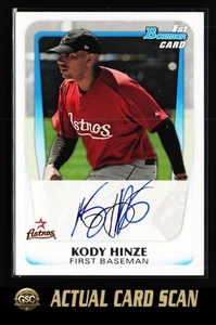 Kody Hinze signed Auto 2011 Bowman #BP16 Houston Astros - Bild 1 von 2