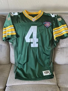 Bret Favre Authentic Wilson Green Bay Packers Jersey 48 XL 75 Year Patch. - Picture 1 of 5