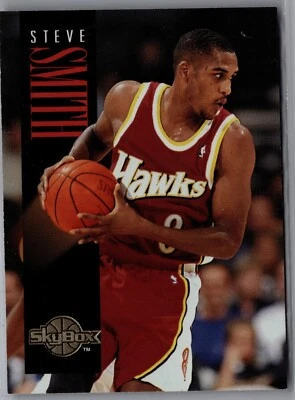 1994-95 SkyBox Premium Atlanta Hawks Basketball Card #205 Steve Smith - Image 1 of 2