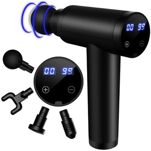 XGODY YZ02 HANDHELD FASCIA MASSAGE GUN, DEEP TISSUE, 4 HEADS, 6 SPEEDS - NEW! - Picture 1 of 3