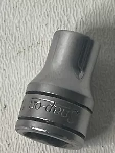 Snap On #FLE100 - E10, Inverted Torx, Chrome, 3/8” Dr., Shallow Socket -USA- - Picture 1 of 7