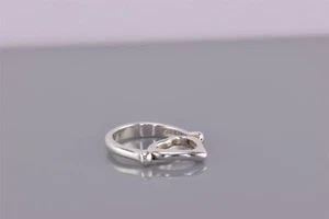 Anillo de banda de corazón chanclas lisas de plata esterlina de 12 mm talla: 5 - Imagen 1 de 8
