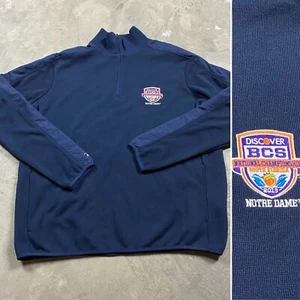 NOTRE DAME 2013 National Championship BCS Orange Bowl 1/4 Zip L Sweatshirt Golf - Picture 1 of 8