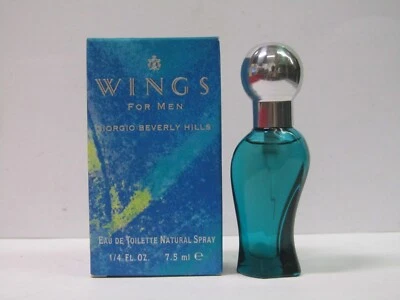 Wings Giorgio Beverly Hills Para Hombres 1/4 OZ Eau de Toilette Spray De Colección RARO Foto 1 de 2