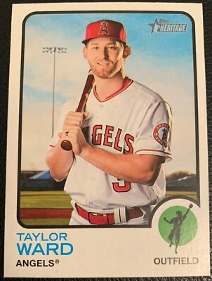 2022 TOPPS HERITAGE BASEBALL TAYLOR WARD LOS ANGELES ANGELS #421 SP  - Image 1 of 2