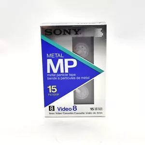 Casete en blanco metálico Sony Video 8 mm MP P6-15 MP - Imagen 1 de 2