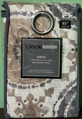 Panel cortina ventana superior ojal Regency Heights Zion 95 pulgadas Opus multicolor Foto 1 de 3