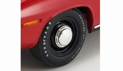 MOPAR BLACK STEEL WHEELS & TIRES SET OF 4 PCS ACME 1:18 A1806123W GMP VINTAGE - Image 1 of 3