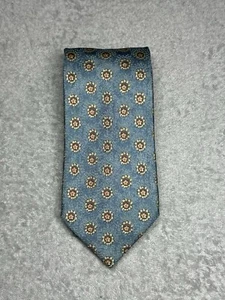 Ermenengildo Zegna Neckwear Men’s Silk Tie Multicolor Geometric Flower 3.5” in - Picture 1 of 15