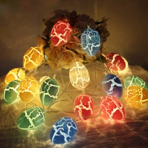 10Ft Easter Egg Lights Cracked Egg String Lights for Easter Party Decor (USB) - Picture 1 of 9