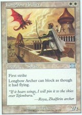 1x Longbow Archer MTG 6th Edition / Classic NM Magic Regular