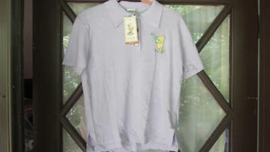 Vtg NWT Disney Store Embroidered Winnie The Pooh Lavender Short Sleeve Shirt S - Picture 1 of 5