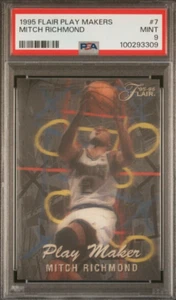 Tarjeta insertada 1995 Flair #7 Mitch Richmond Play Maker PSA 9 como nueva POP 7 Kings - Imagen 1 de 2
