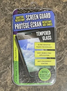 iPhone 6,7,8, Shatter Resistant Screen Guard Tempered Glass Sensitive Protector - Picture 1 of 3