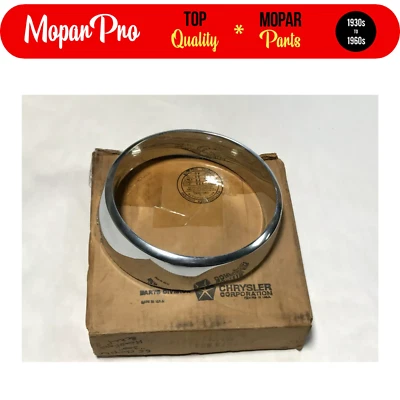 1966 CHRYSLER 300 HEADLAMP BEZEL NOS MOPAR 66  -  2578995 - Image 1 of 4